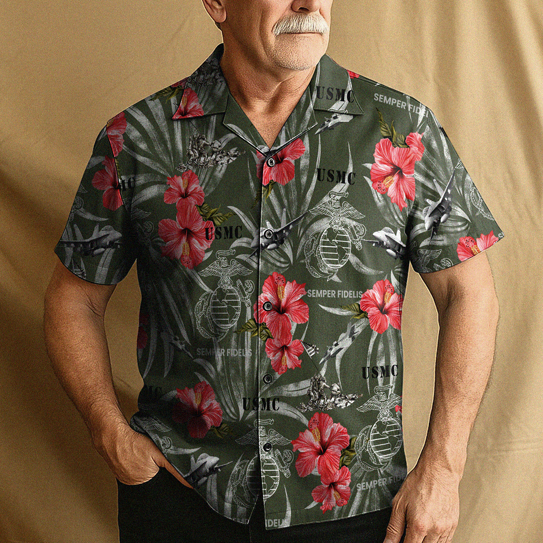 US MARINE 250th Years Of Service Hawaiian Shirt