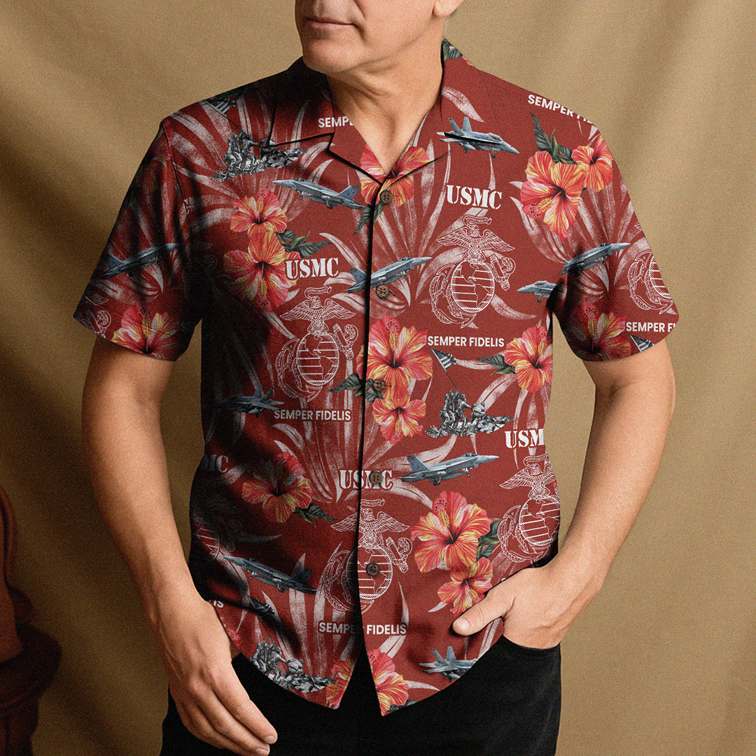 US MARINE VETERAN 250th Years Of Service Hawaiian Shirt