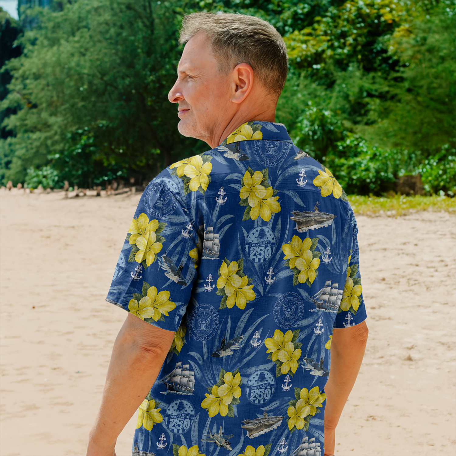US NAVY 250th Years Of Service Hawaiian Shirt