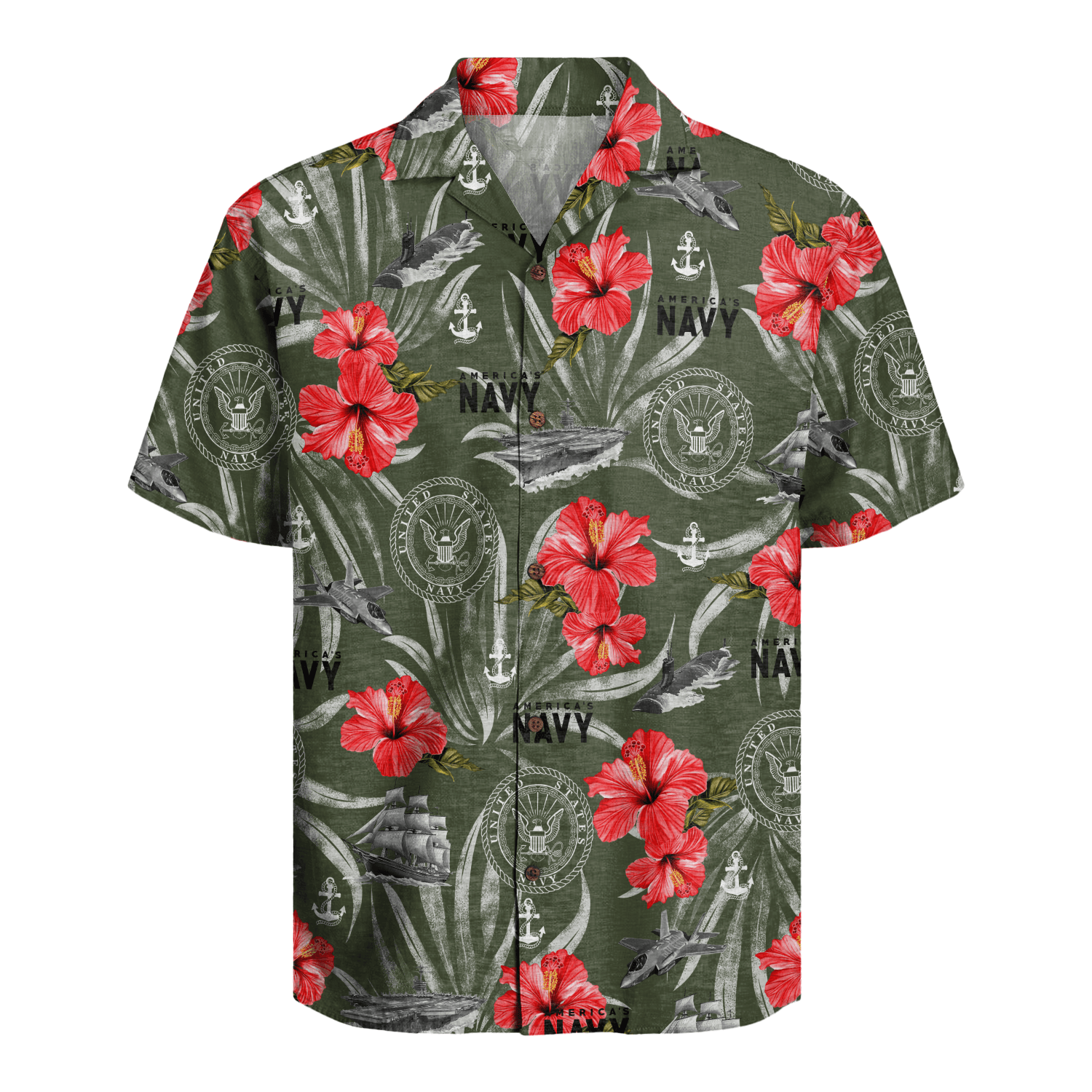 US Navy 250th Years Of Service Hawaiian Shirt