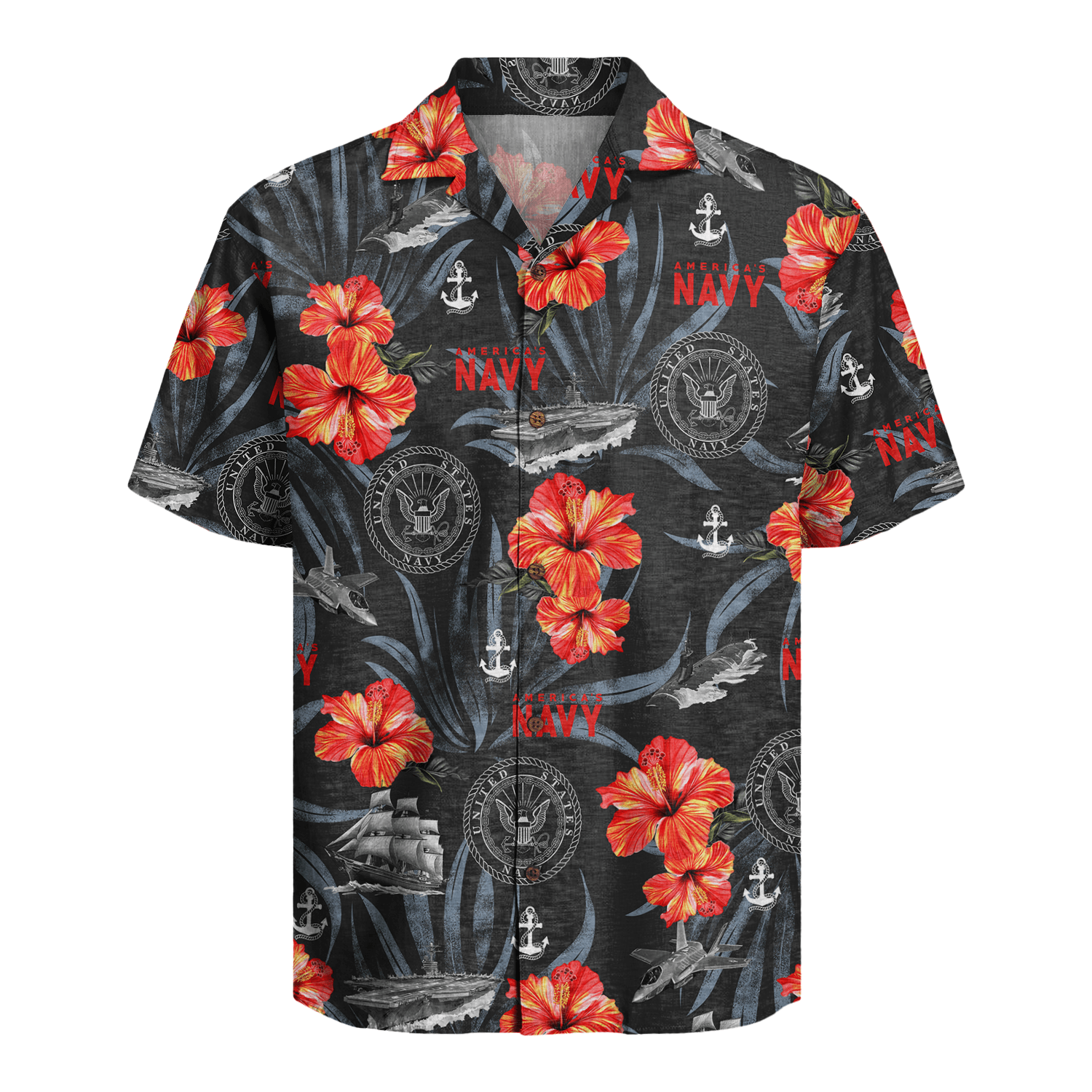 US Navy 250th Years Of Service Hawaiian Shirt