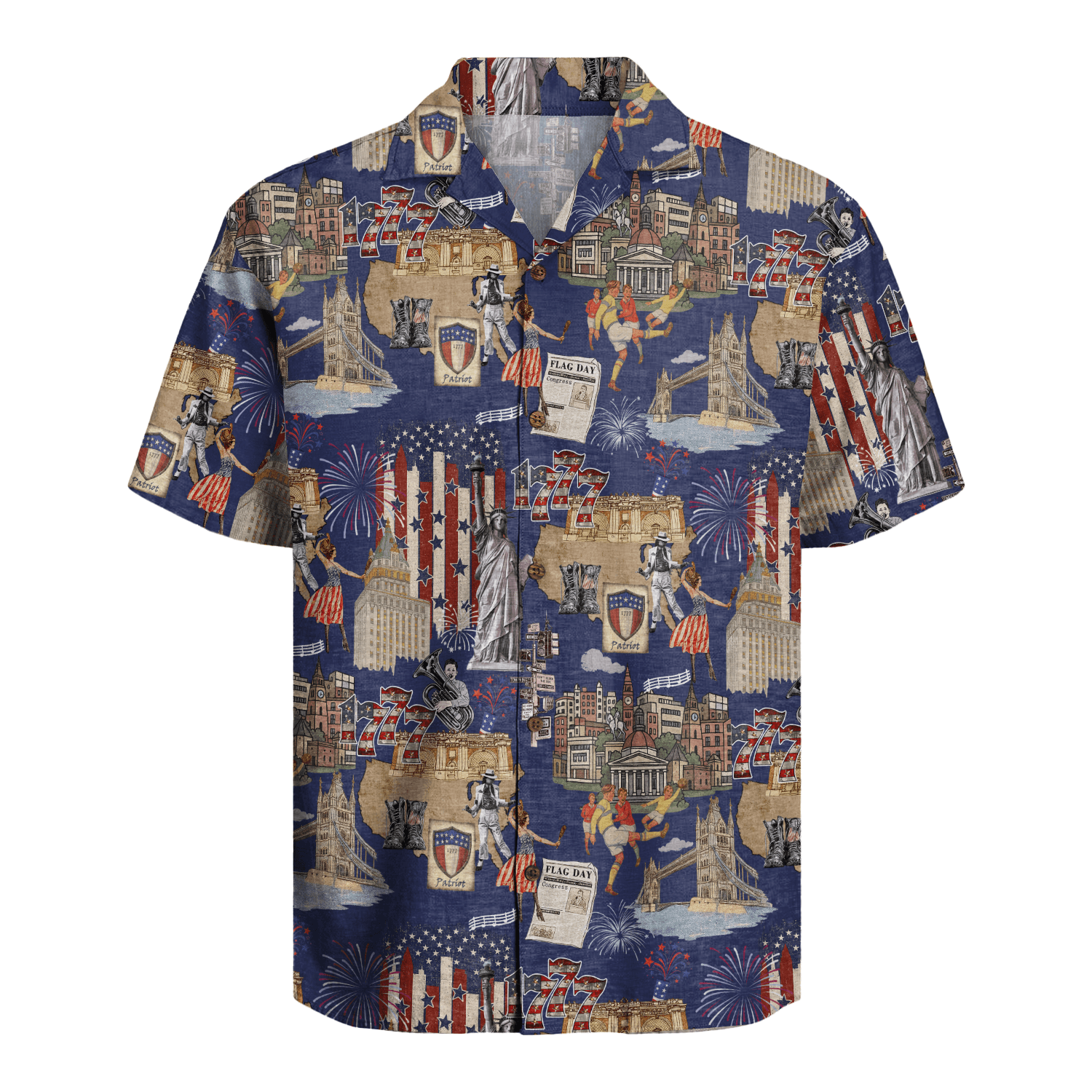 Back To 1777 Hawaiian Shirt