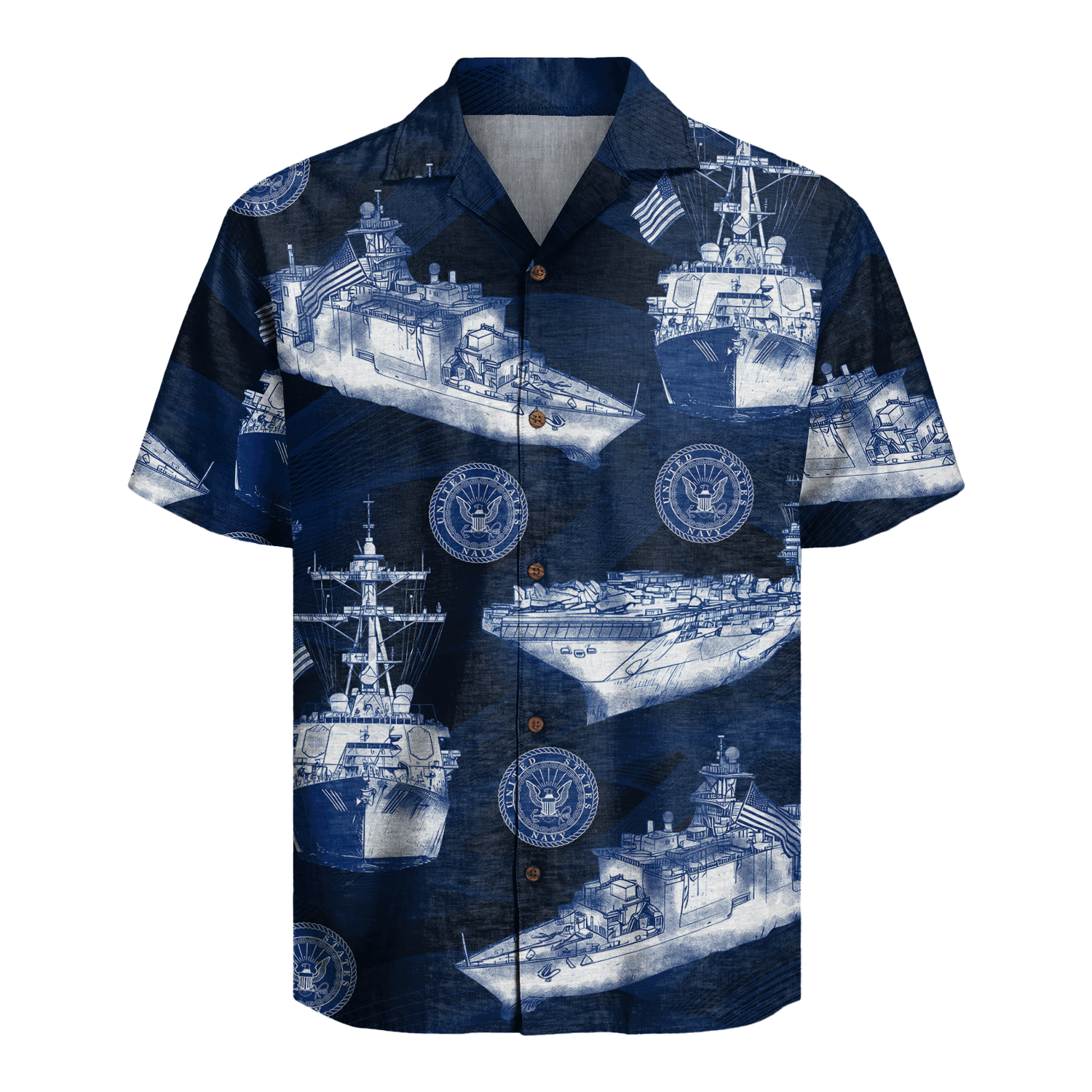 US Navy 250th Years Of Service Hawaiian Shirt