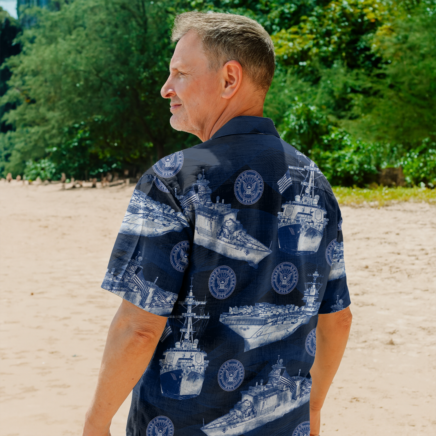 US Navy 250th Years Of Service Hawaiian Shirt