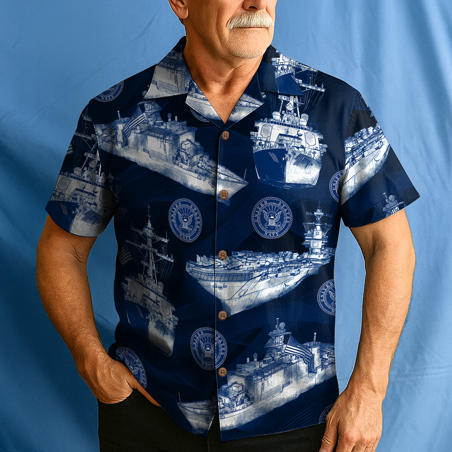 US Navy 250th Years Of Service Hawaiian Shirt