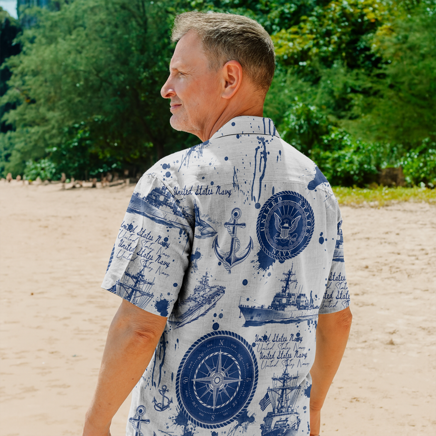 US Navy 250th Years Of Service Hawaiian Shirt