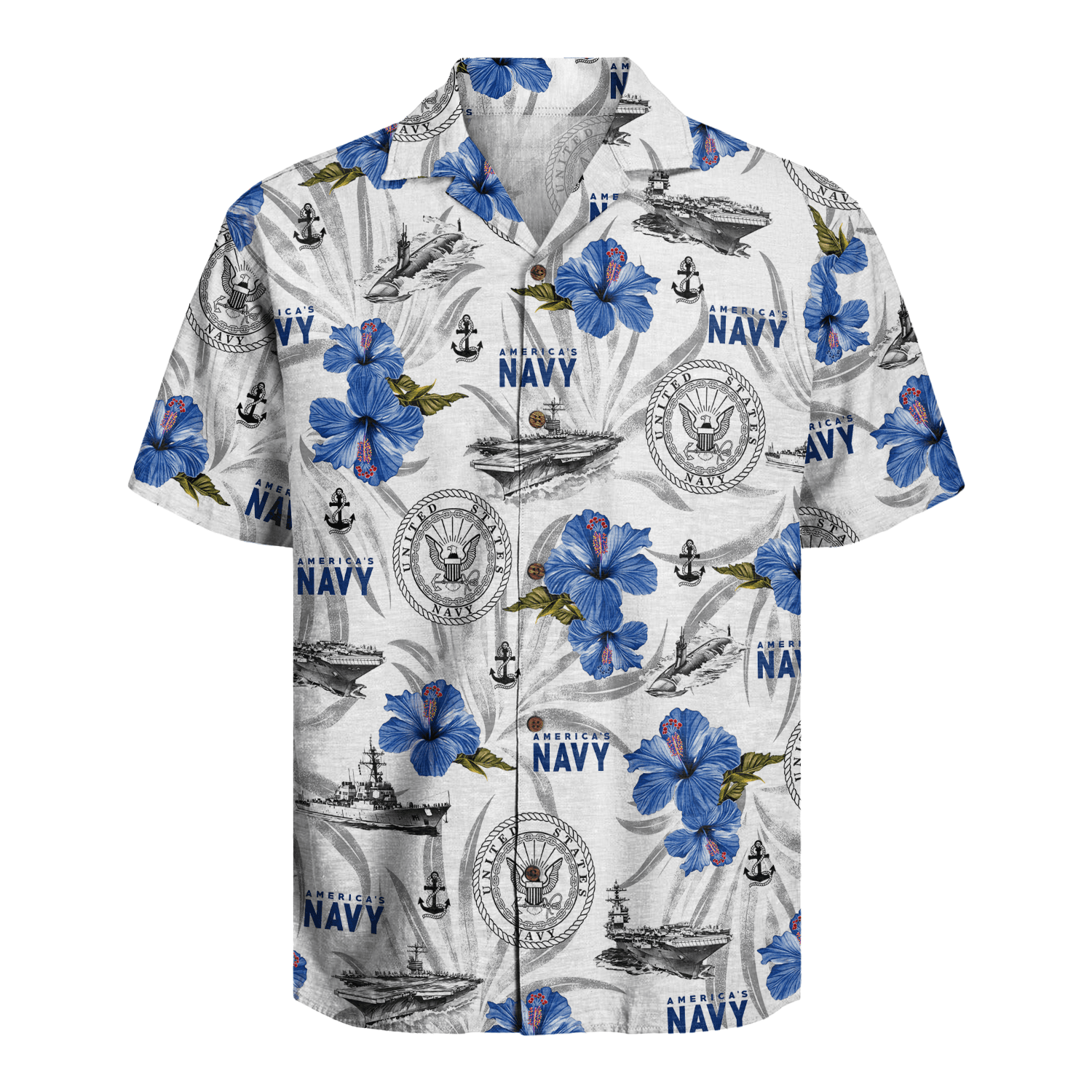 US Navy 250th Years Of Service Hawaiian Shirt