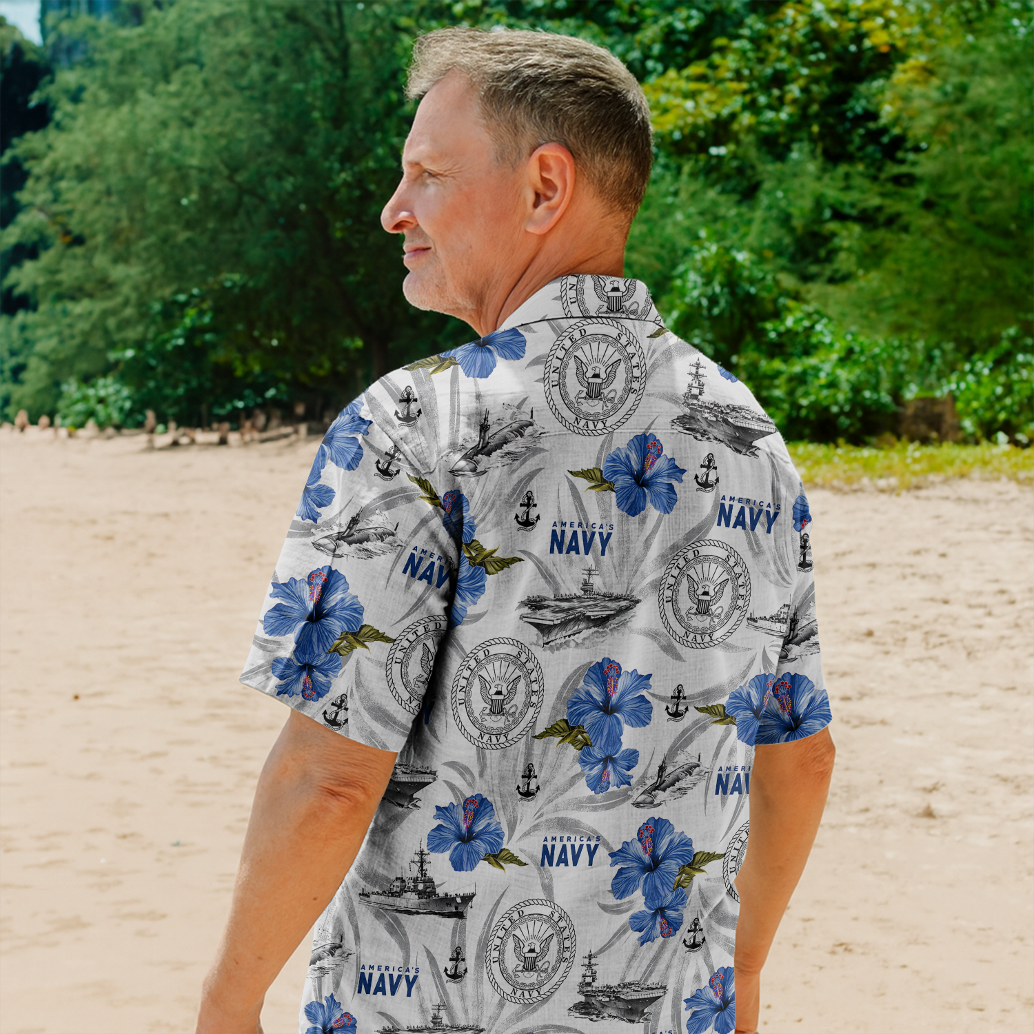 US Navy 250th Years Of Service Hawaiian Shirt