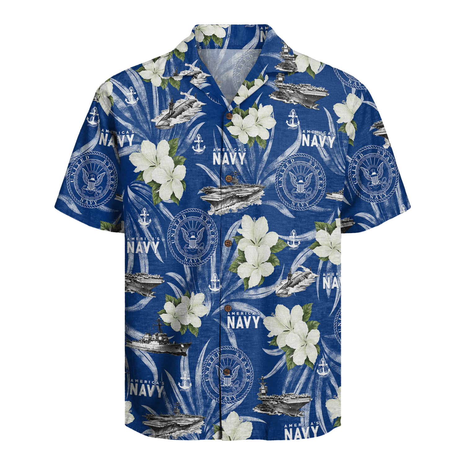 US Navy 250th Years Of Service Hawaiian Shirt