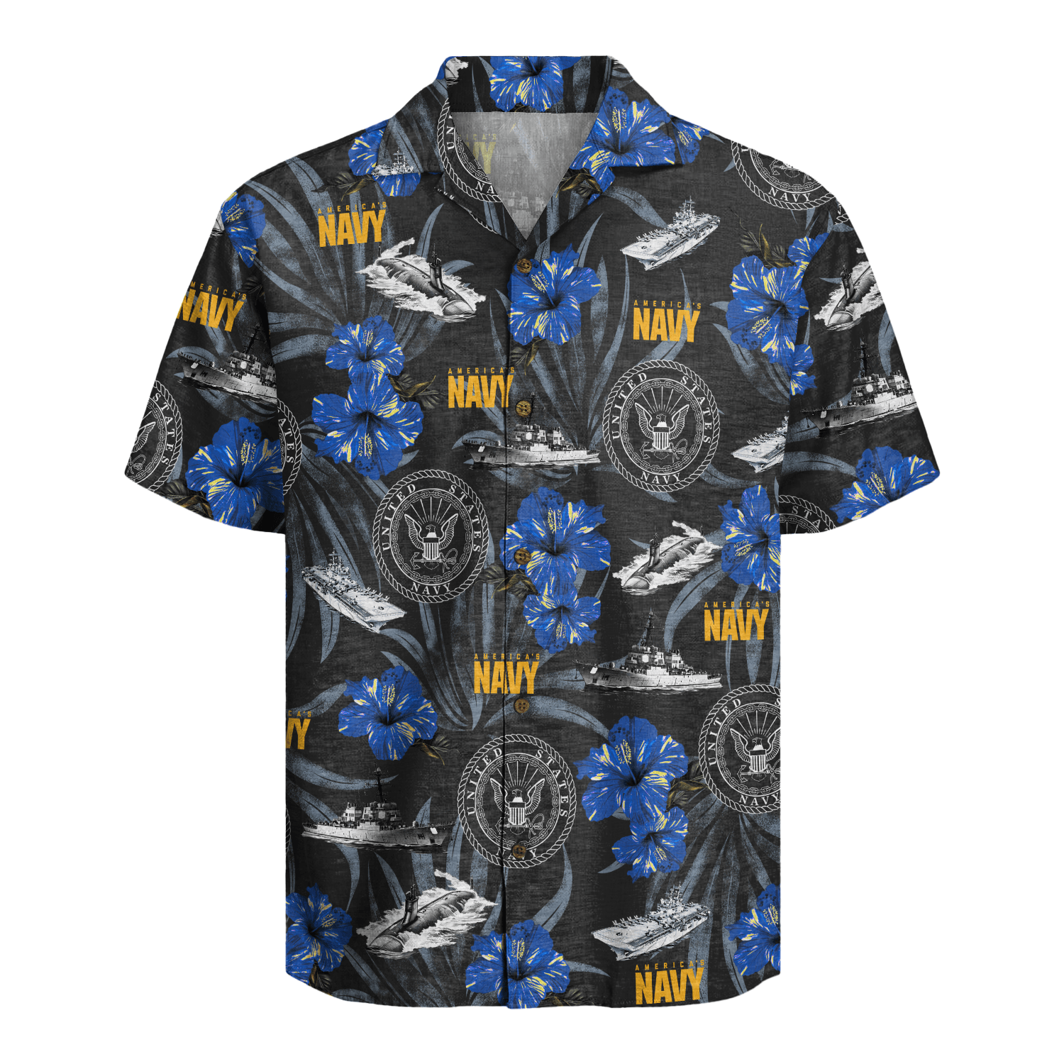US Navy 250th Years Of Service Hawaiian Shirt
