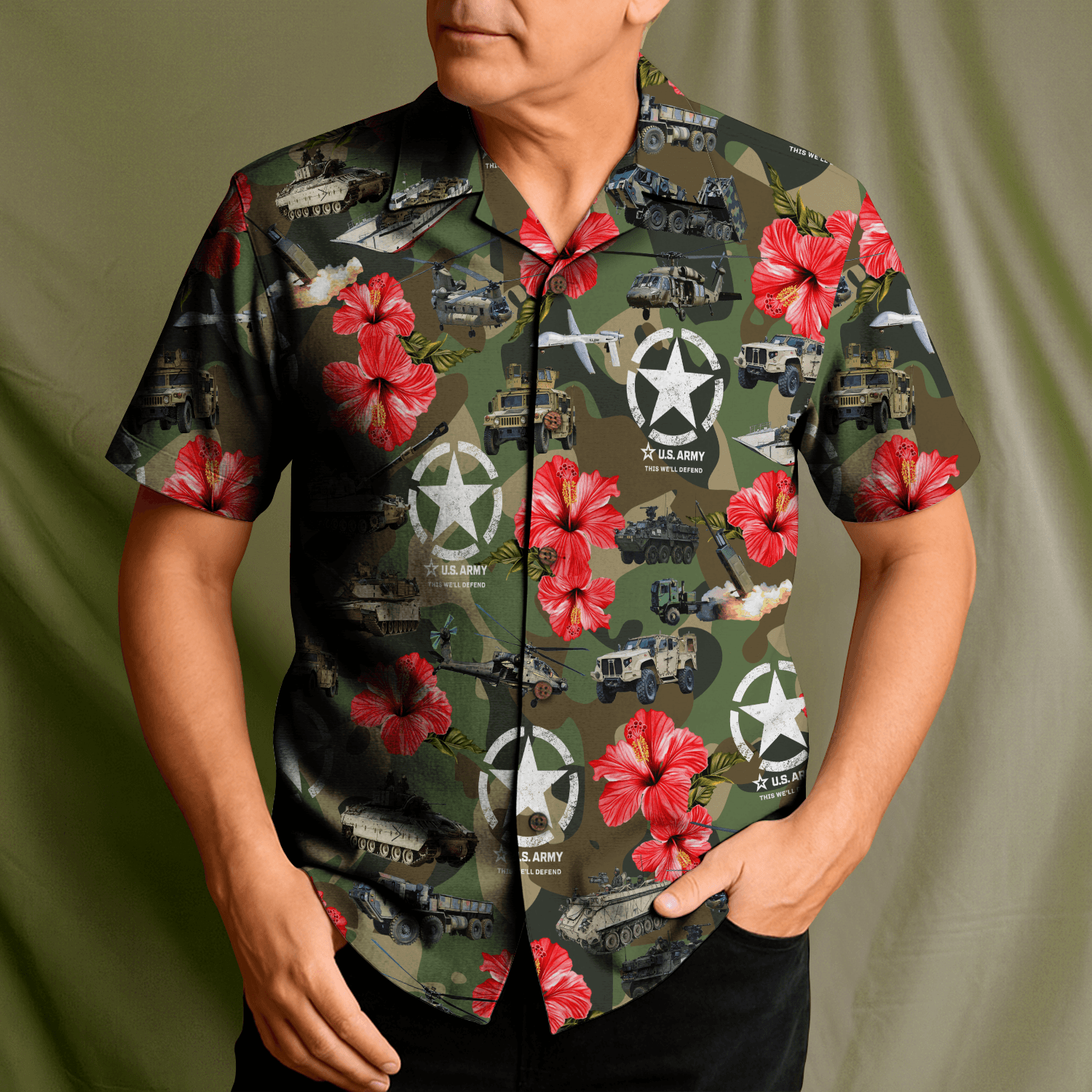 US Army Hawaiian Shirt