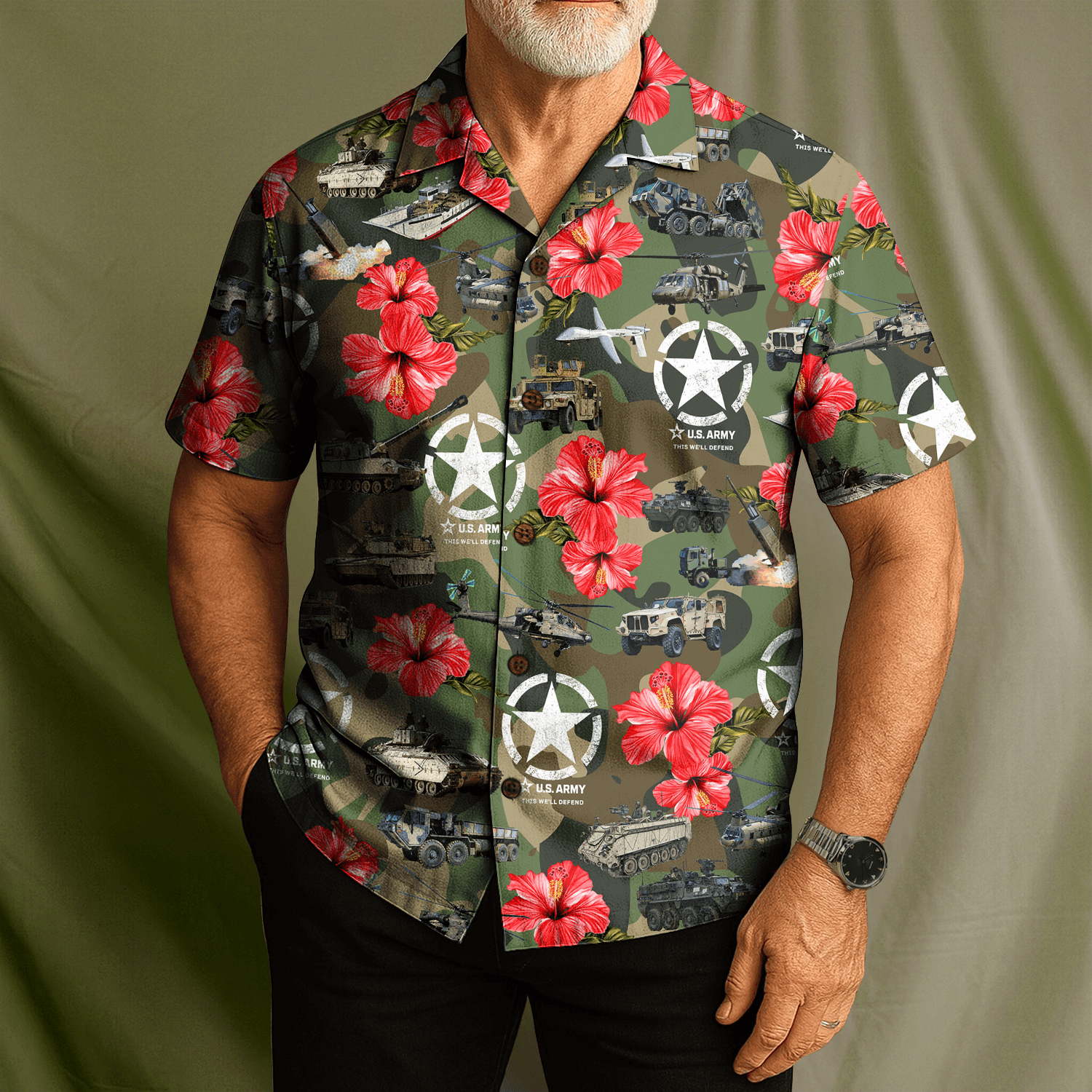 US Army Hawaiian Shirt