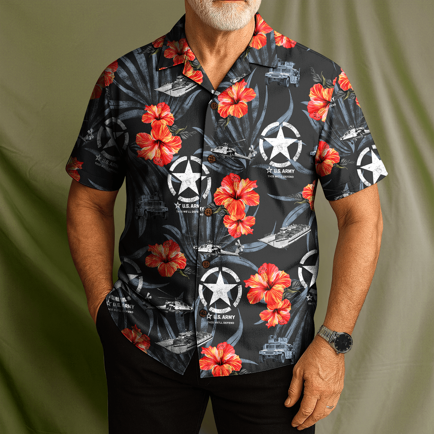 US Army Hawaiian Shirt