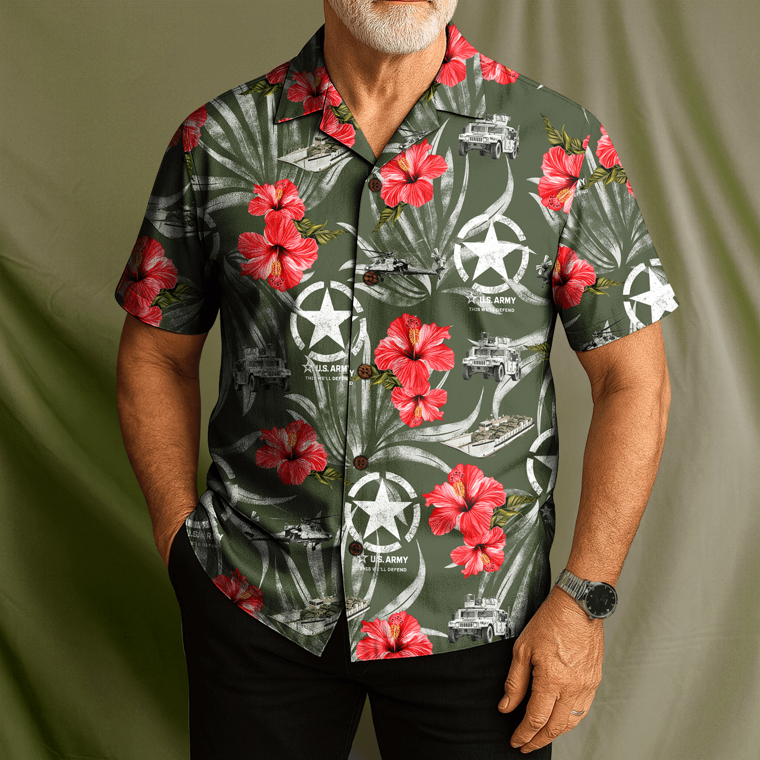 US Army Hawaiian Shirt