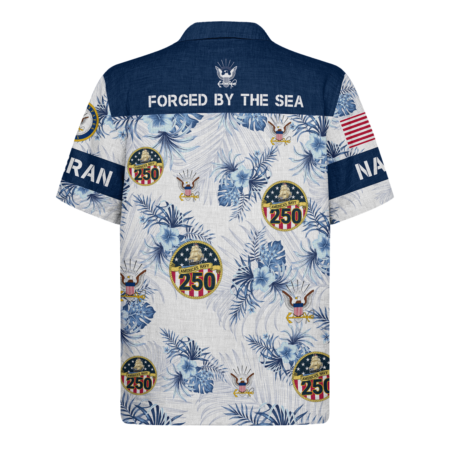 US Navy 250th Years Of Service Hawaiian Shirt