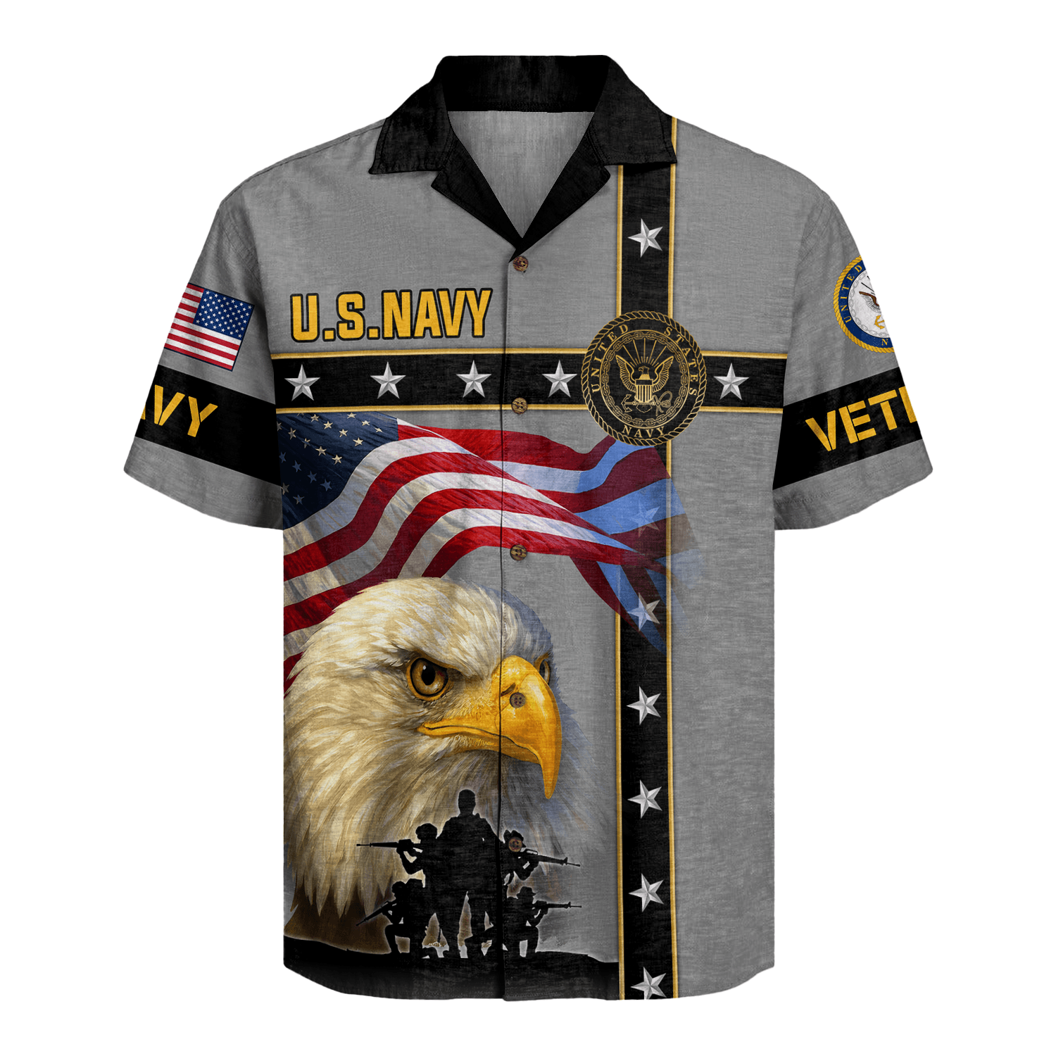 US Navy 250th Years Of Service Hawaiian Shirt