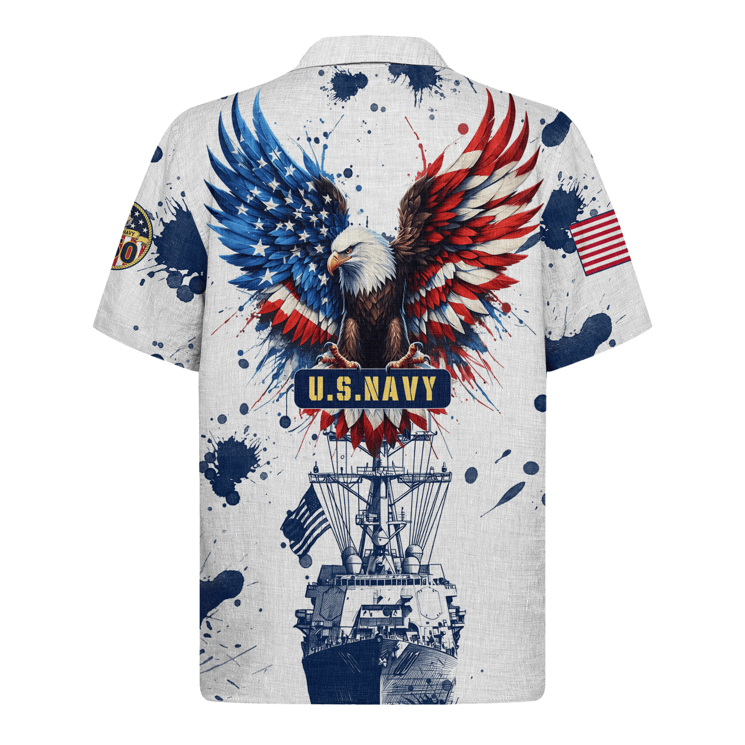 US Navy 250th Years Of Service Hawaiian Shirt