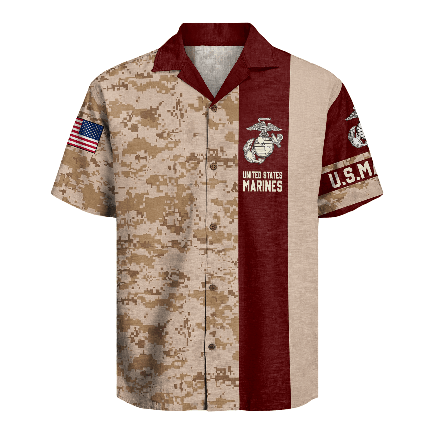 US MARINE 250th Years Of Service Hawaiian Shirt