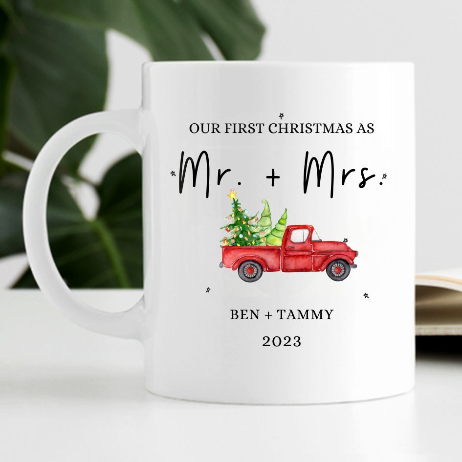 Our First Christmas As, Custom Mug, Funny Anniversary Gifts