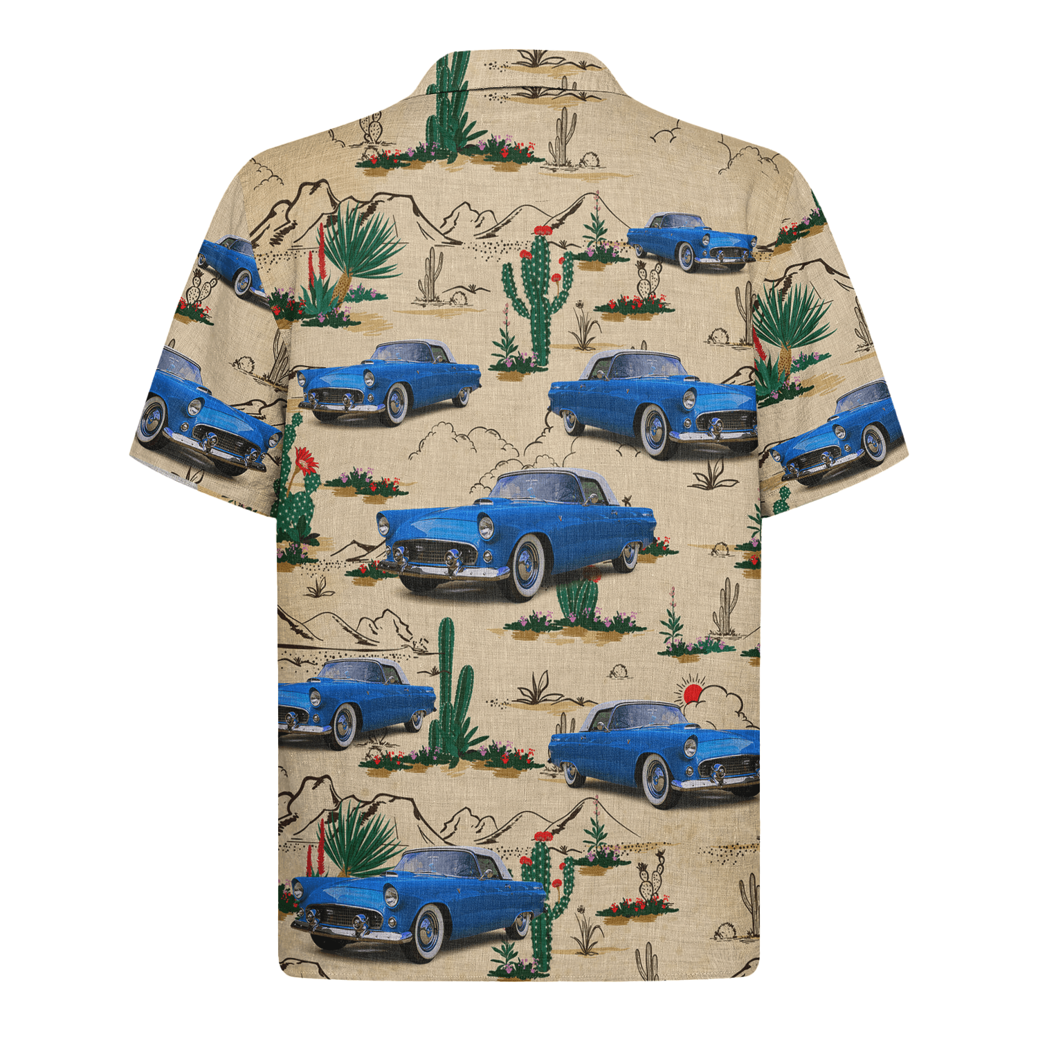 Personalized Hawaiian Shirt With Cars – Desert