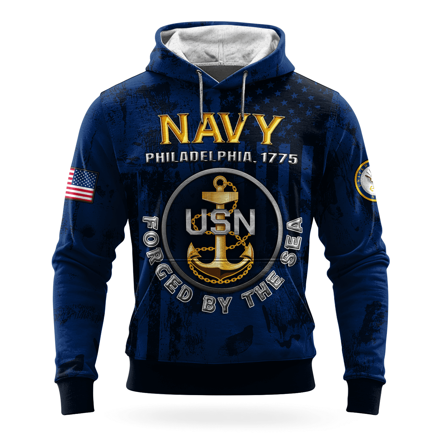 US NAVY 250th Years Of Service All-over Hoodie