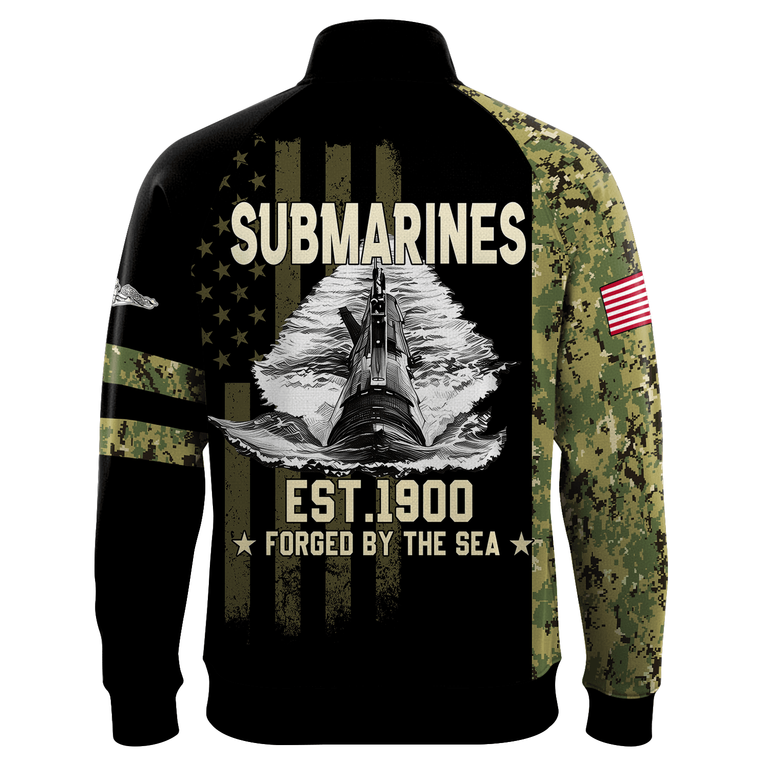 US Navy Submarines Quarter Zip Sweatshirt