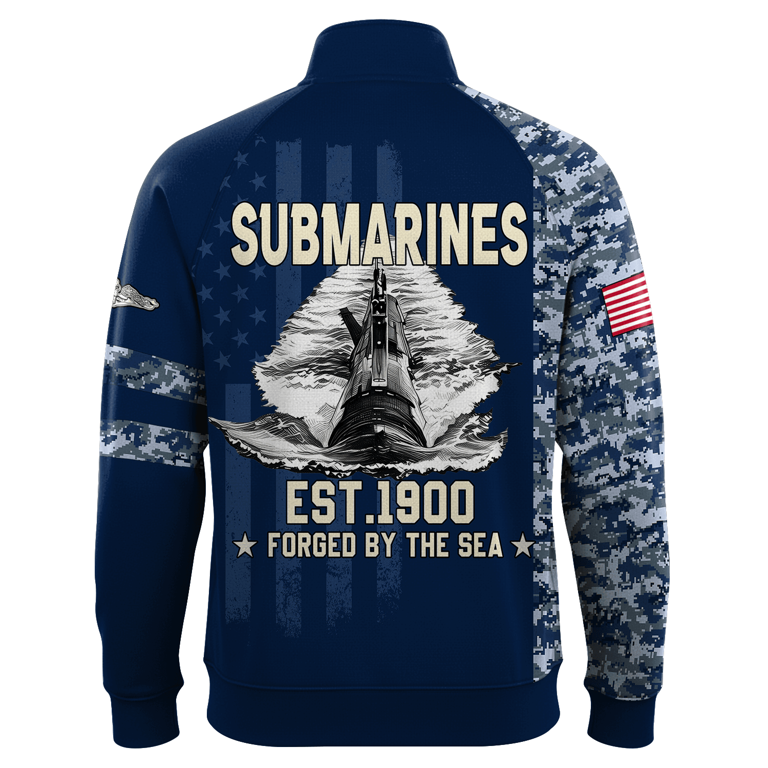 US Navy Submarines Quarter Zip Sweatshirt