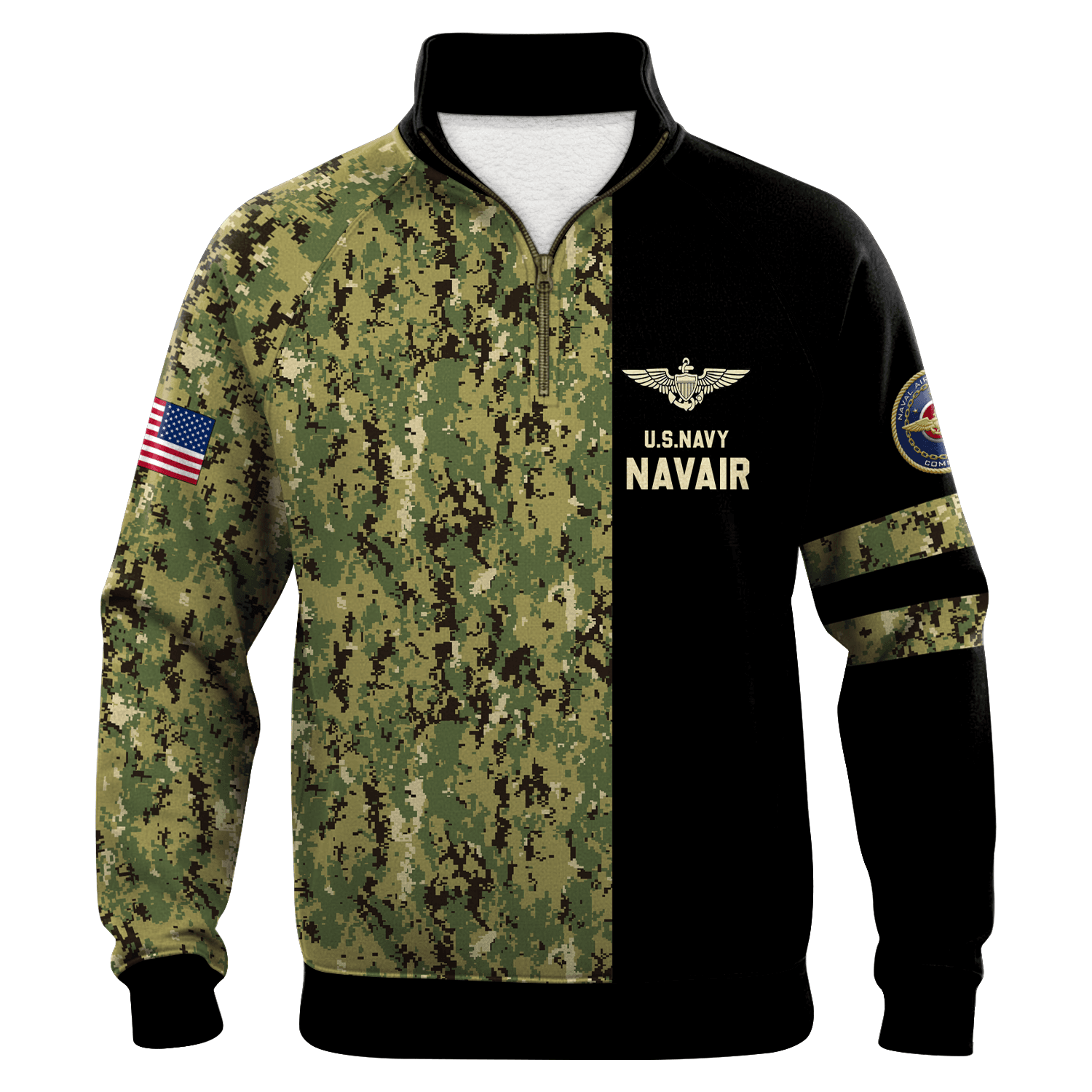 US Navy Navair Quarter Zip Sweatshirt