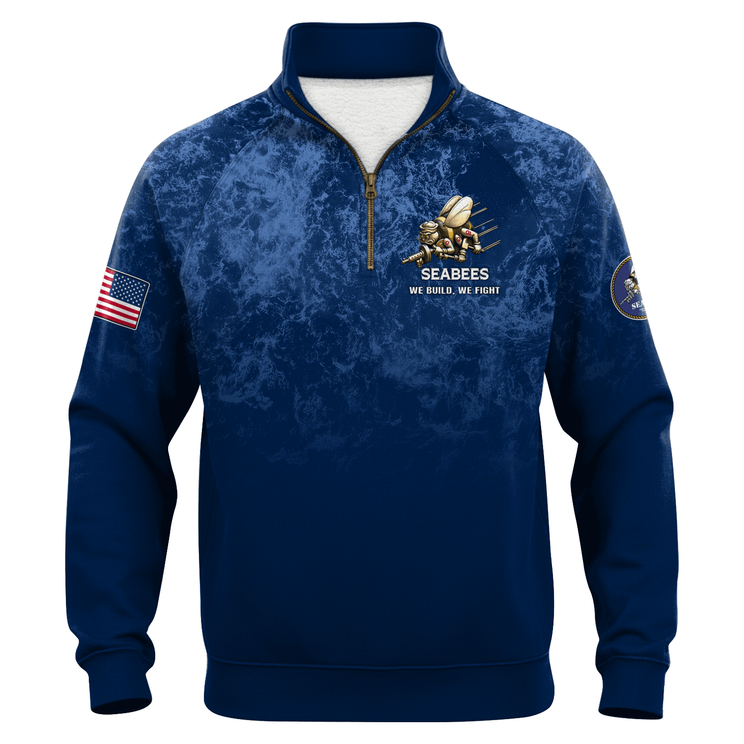 US Navy Navair Quarter Zip Sweatshirt