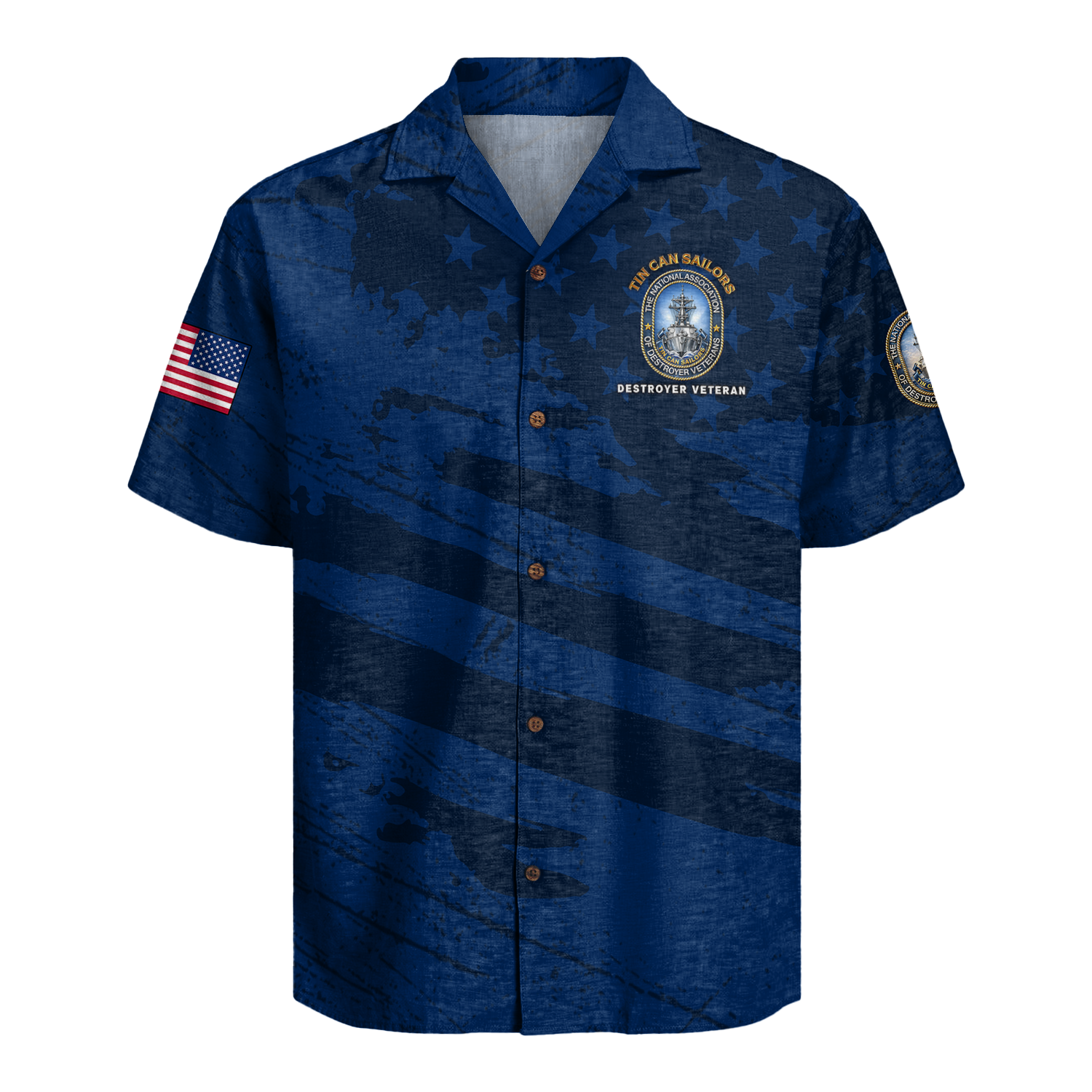 US Navy Tin Can Sailors Hawaiian Shirt