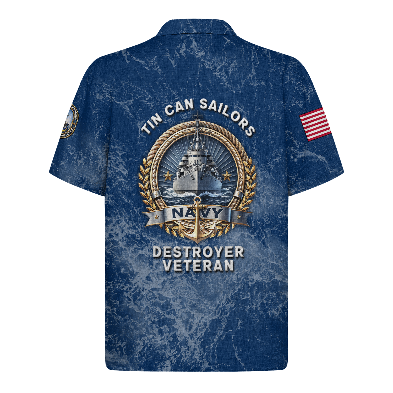 US Navy Tin Can Sailors Hawaiian Shirt