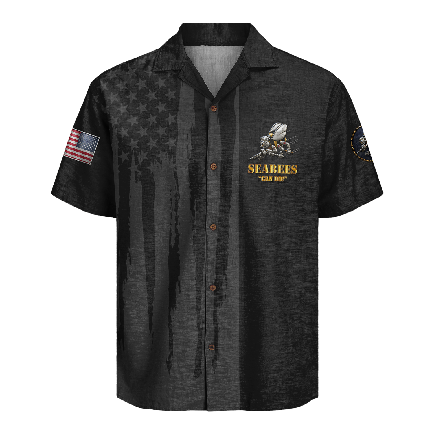 US Navy Seabees 250th Years Of Service Hawaiian Shirt