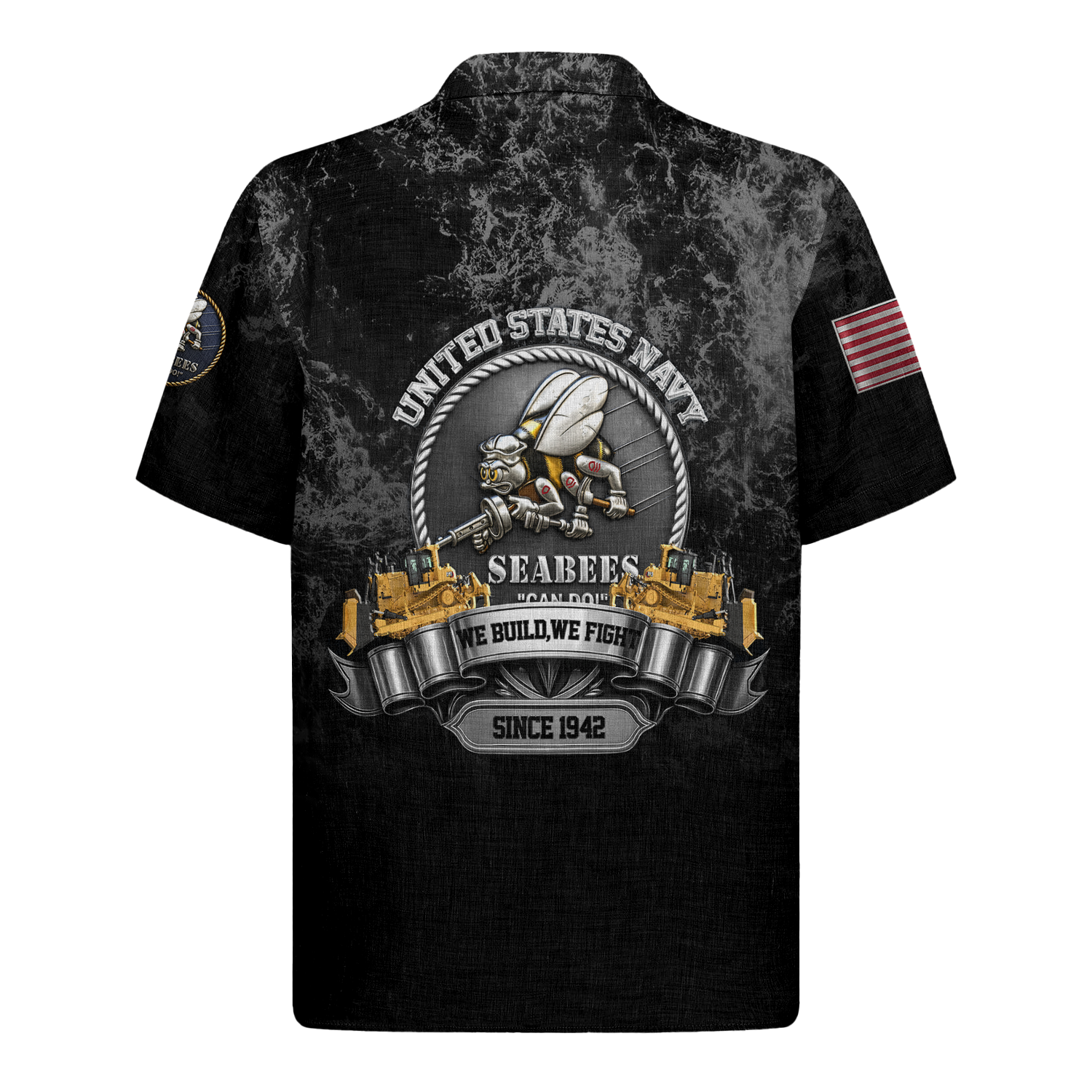 US Navy Seabees 250th Years Of Service Hawaiian Shirt
