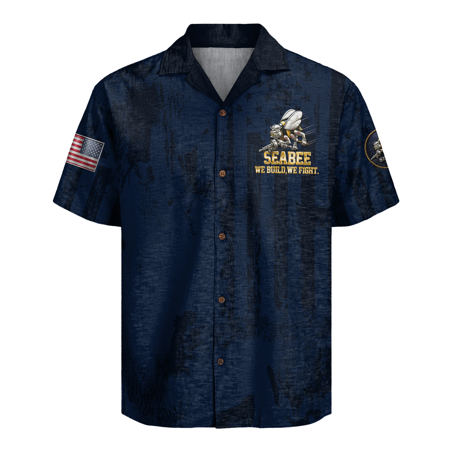 US Navy Seabees 250th Years Of Service Hawaiian Shirt