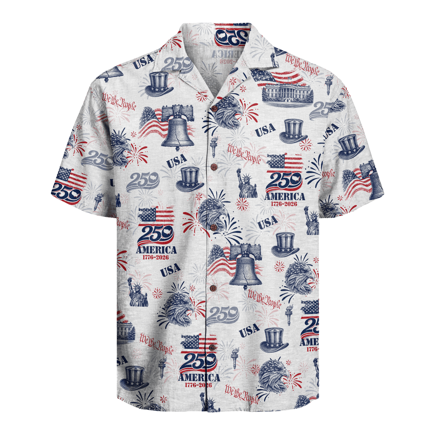 America 250 Years Of Freedom Hawaiian Shirt