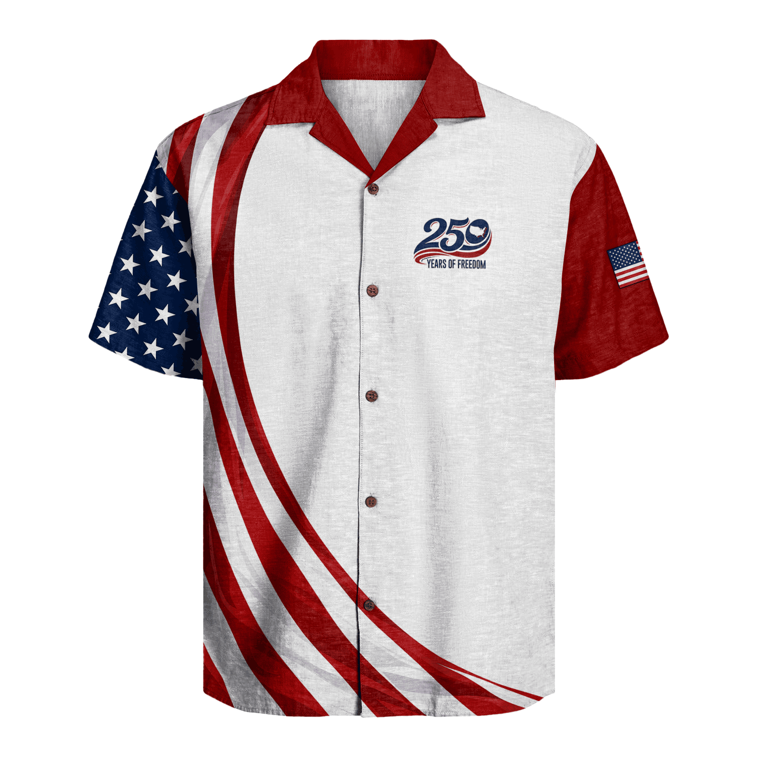 America 250 Years Of Freedom Hawaiian Shirt