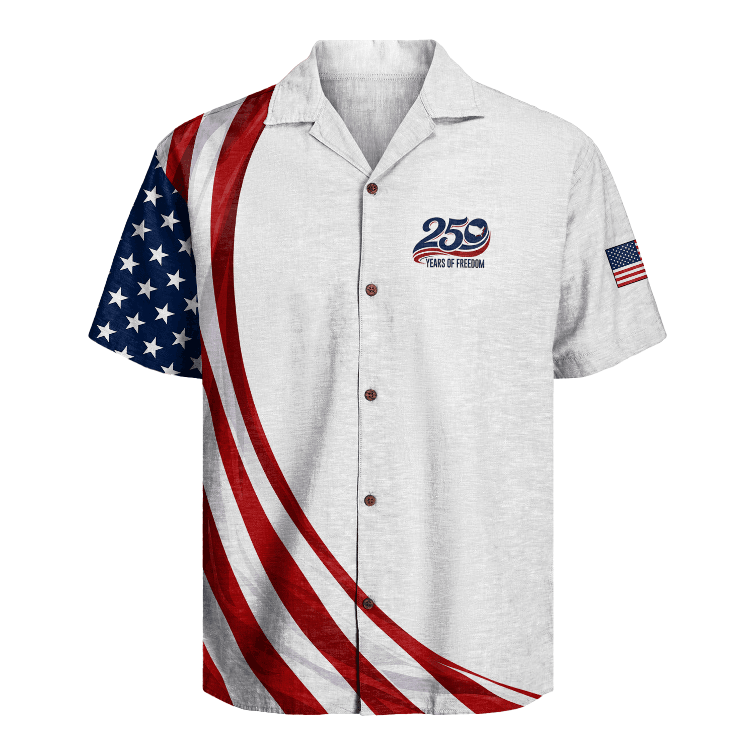 America 250 Years Of Freedom Hawaiian Shirt