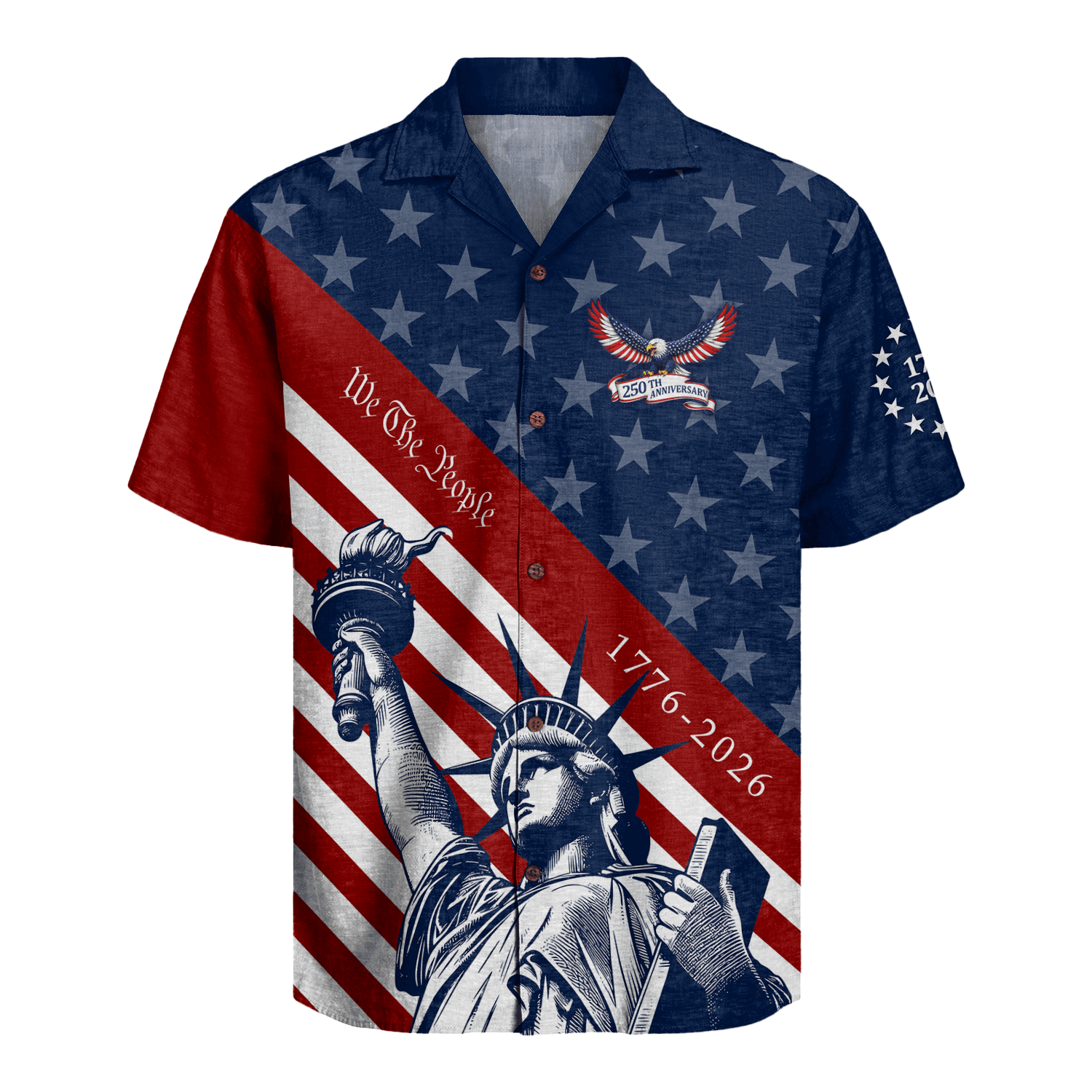 America 250 Years Of Freedom Hawaiian Shirt