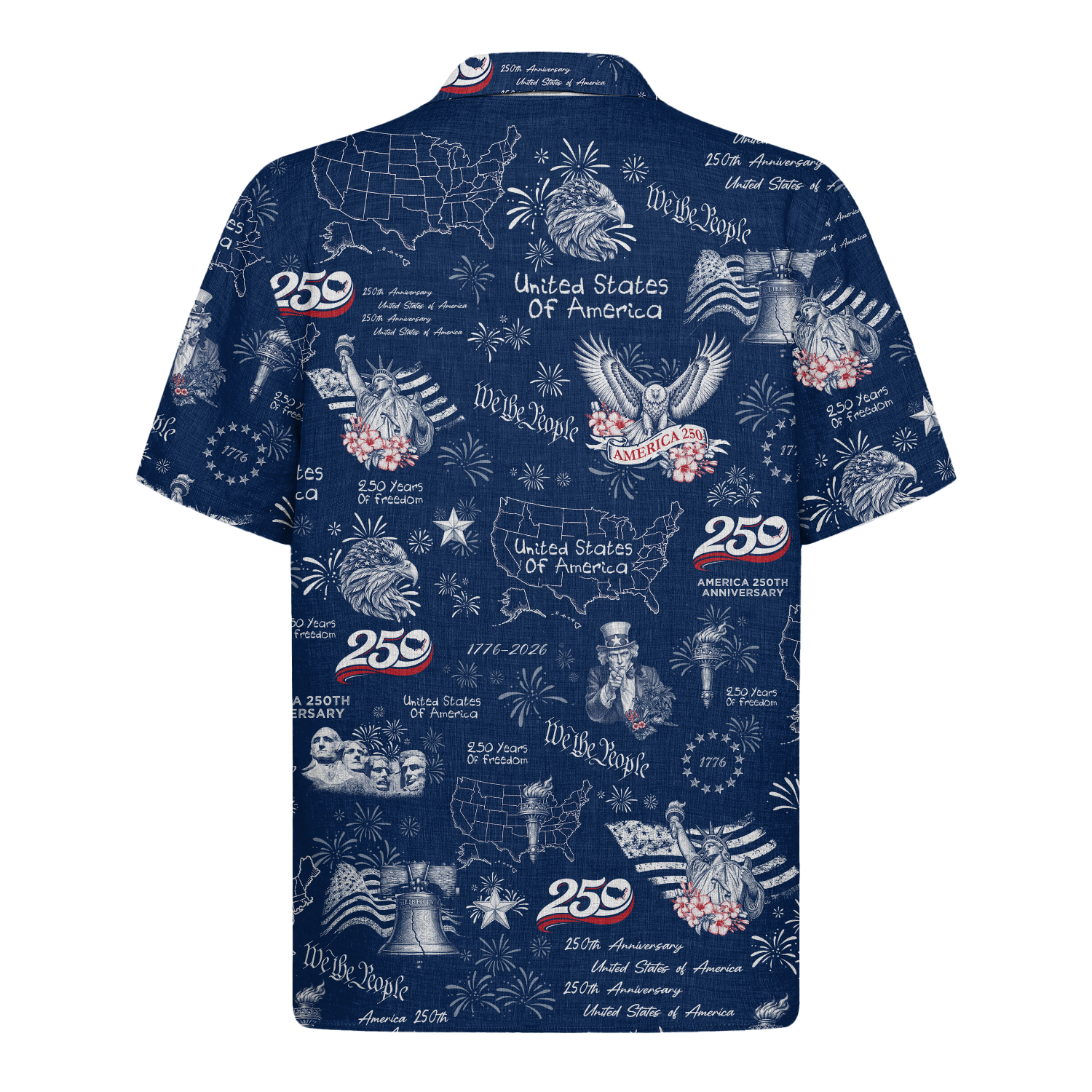 America 250 Years Of Freedom Hawaiian Shirt