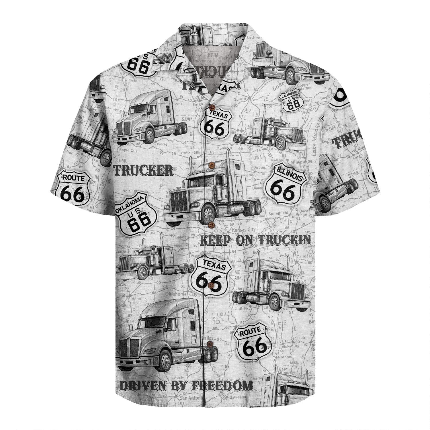 Trucker Driver Hawaiian Shirt