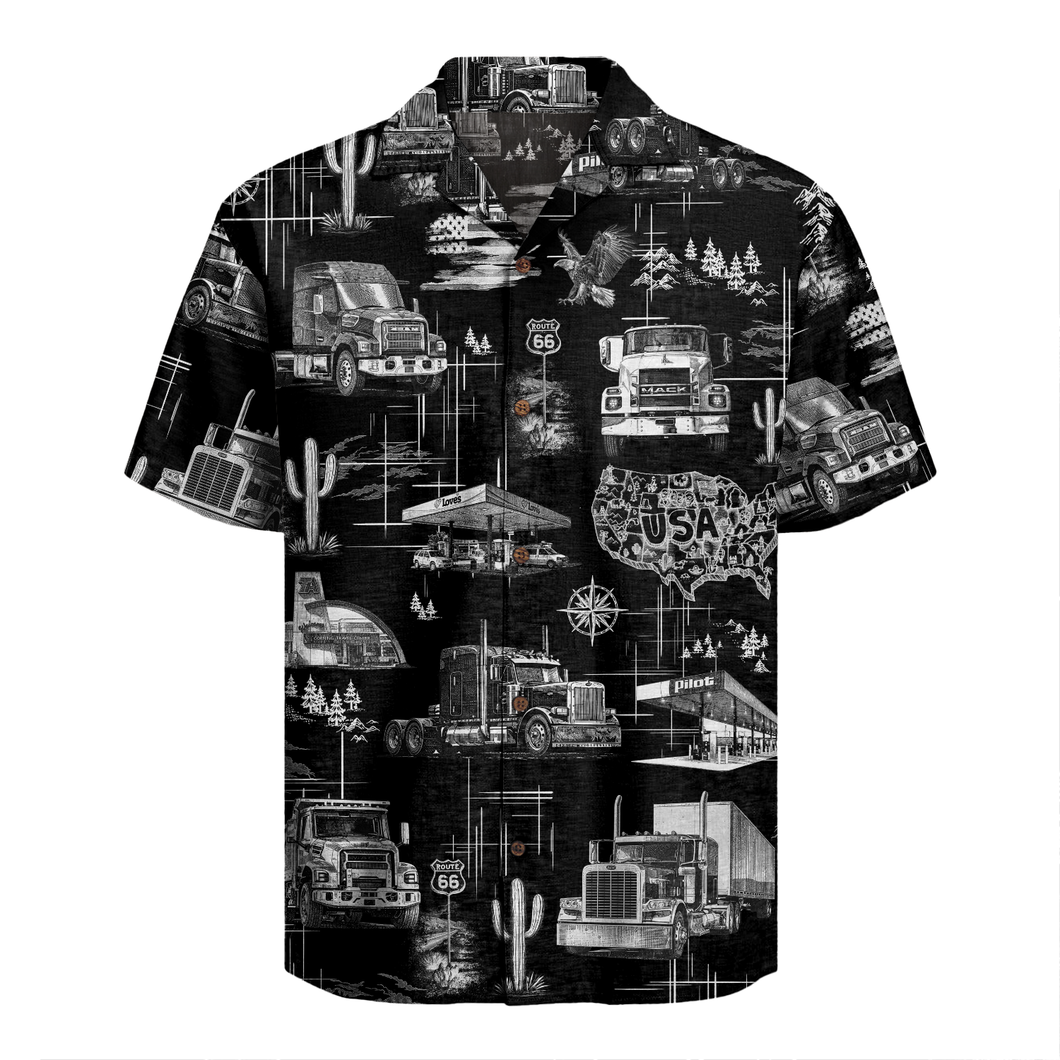 Trucker Driver Hawaiian Shirt