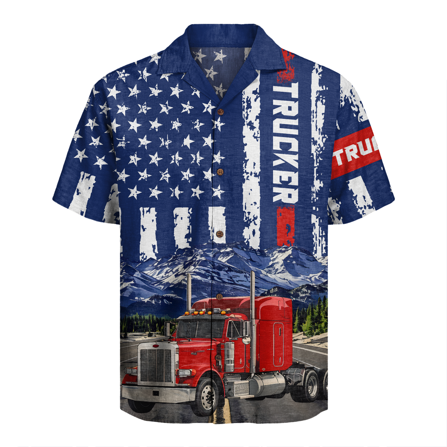 Trucker Driver Hawaiian Shirt