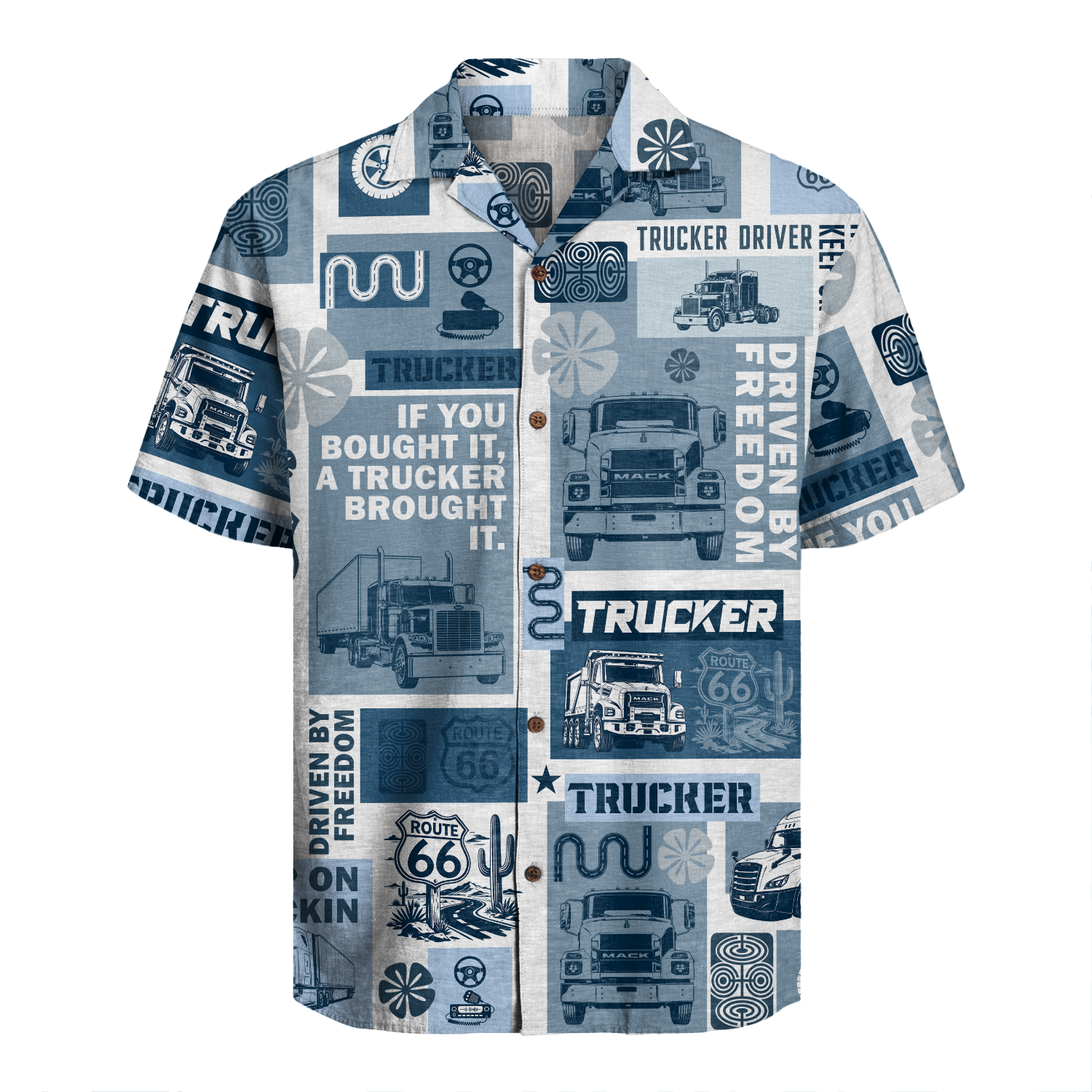 Trucker Driver Hawaiian Shirt