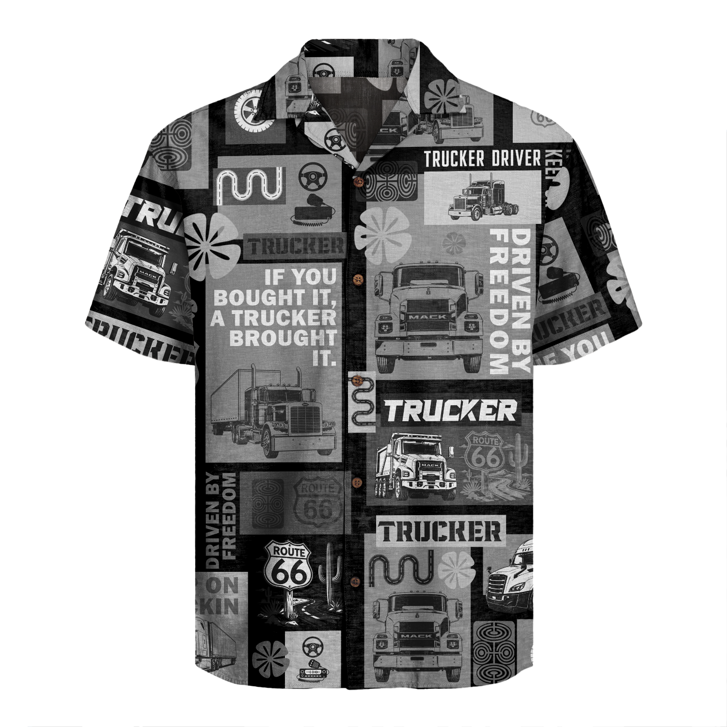 Trucker Driver Hawaiian Shirt