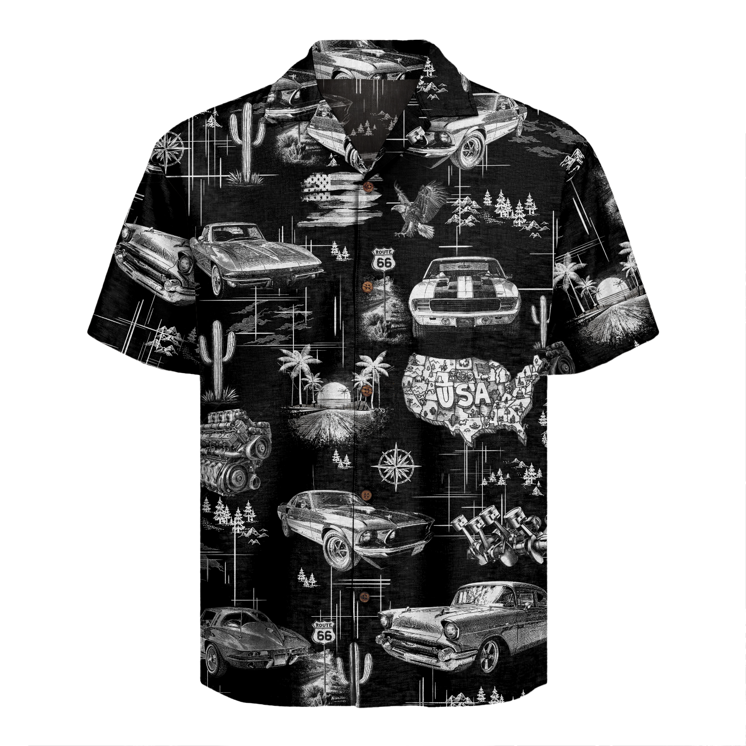 Classic Car Hawaiian Shirt