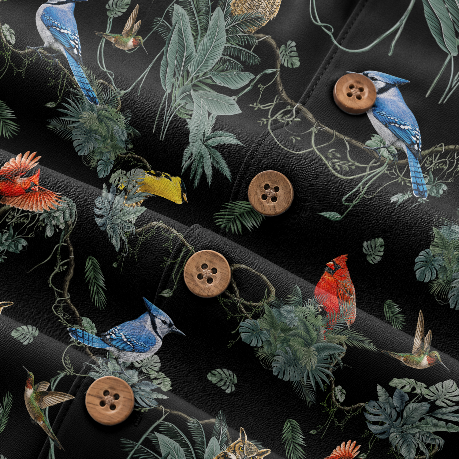 Birdwatcher Hawaiian Shirt for Men - All-Over Bird Print