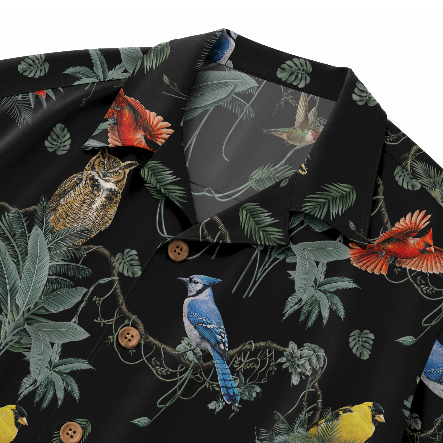 Birdwatcher Hawaiian Shirt for Men - All-Over Bird Print