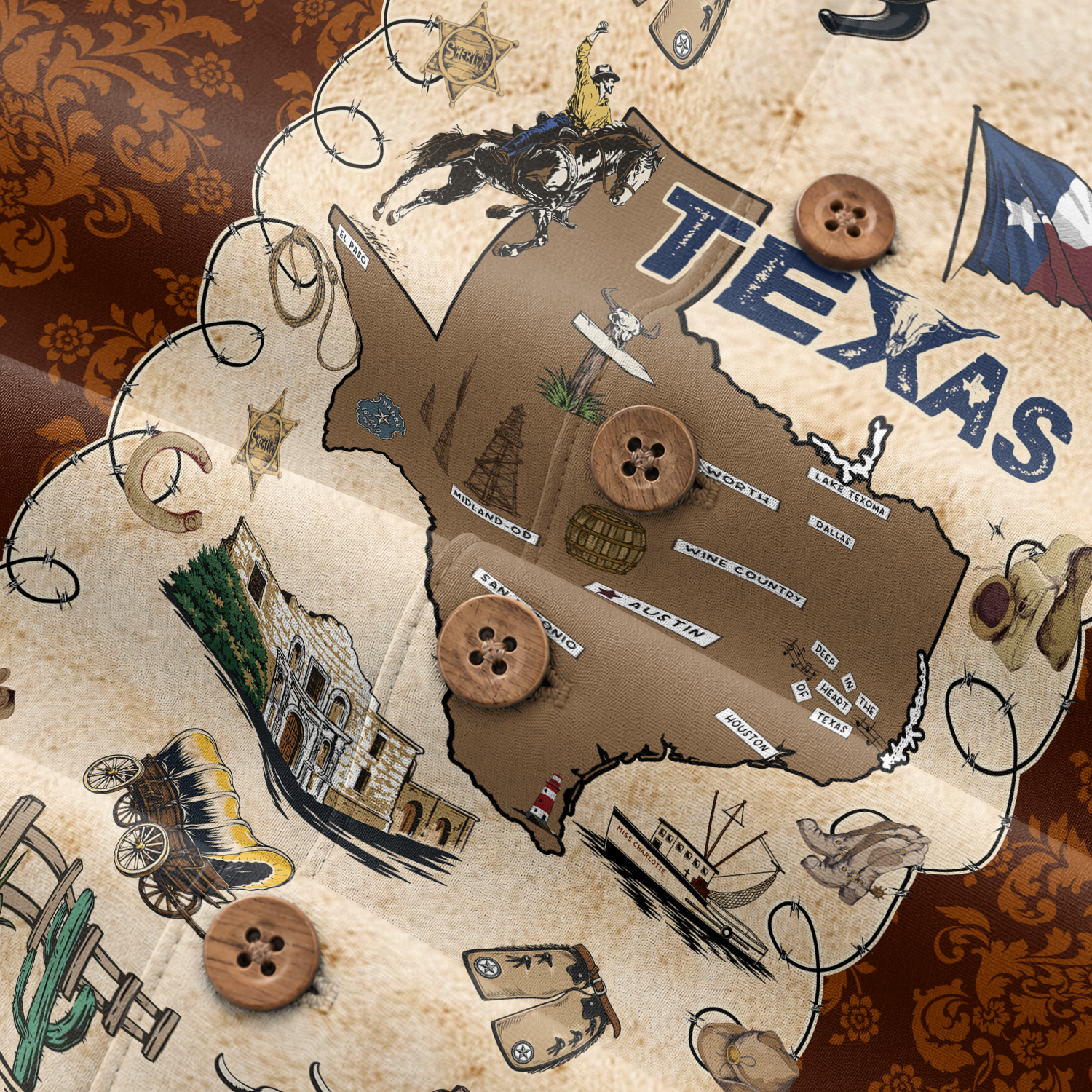 Texas Hawaiian Shirt