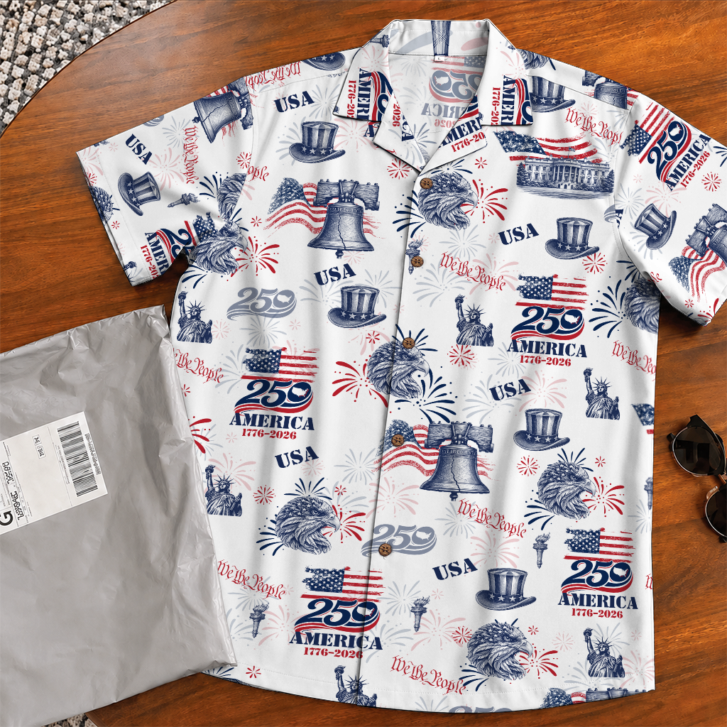 America 250 Years Of Freedom Hawaiian Shirt