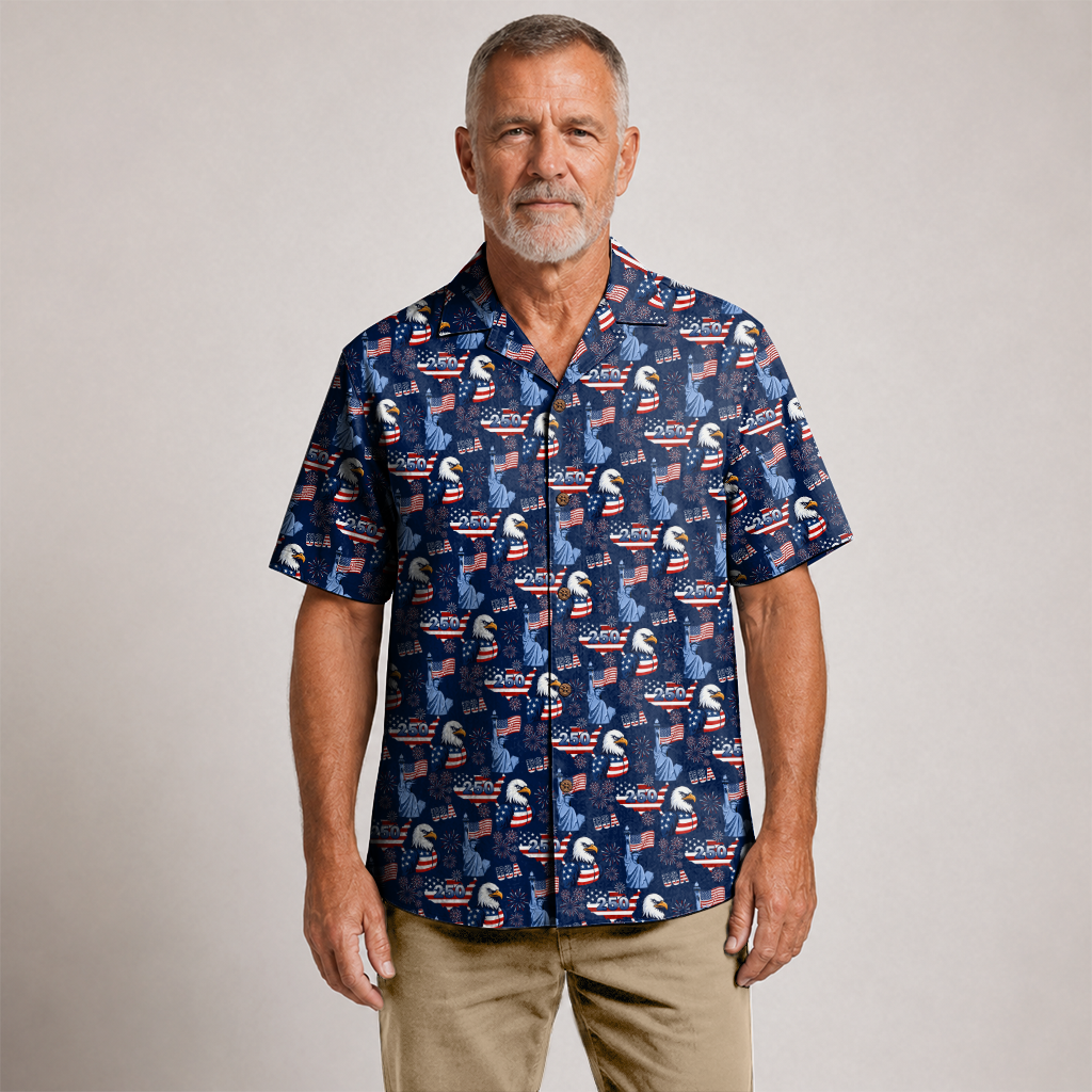 America 250 Years Of Freedom Hawaiian Shirt